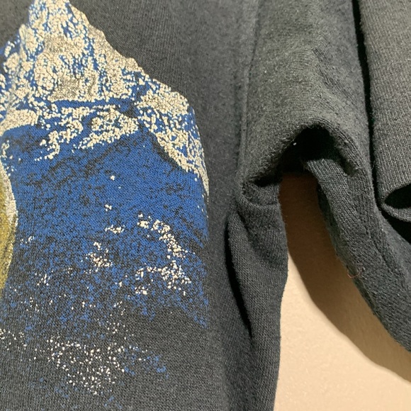 Vintage Big horn sheep rams mountains black graphic T shirt 80s small 34-36 - Picture 6 of 8